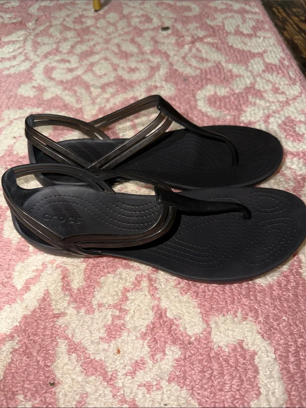 CROCS Black Sandal with Smoky Straps